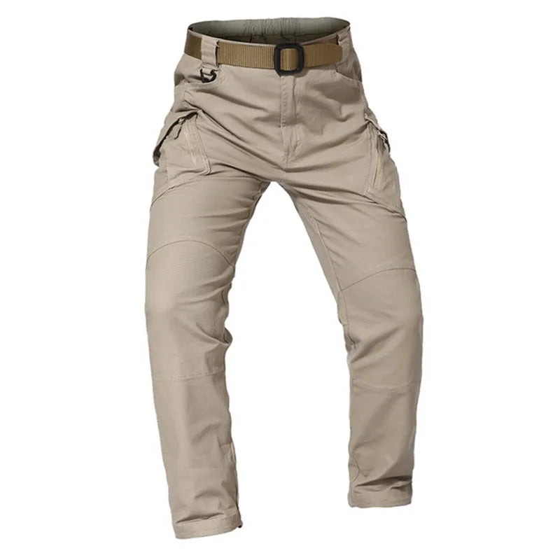 Pantalones Tácticos Cargo Profesionales Khaki X9 - Prenda de Trabajo Resistente Multifuncional