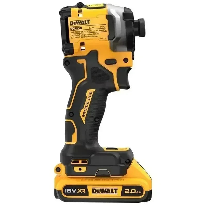 Taladro Destornillador Compacto DeWalt DCF850 Profesional - Herramienta Inalámbrica de Impacto 18V con Batería 2.0Ah