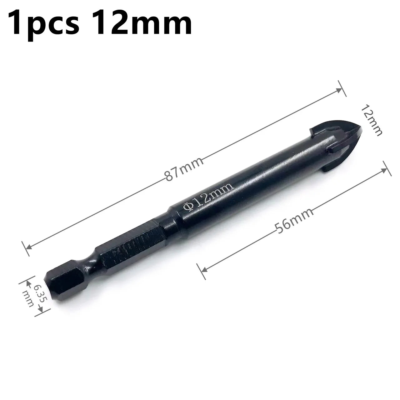 Brocas Hexagonales Cruzadas Profesionales - Abridor de Agujeros para Azulejos, Cerámica y Vidrio