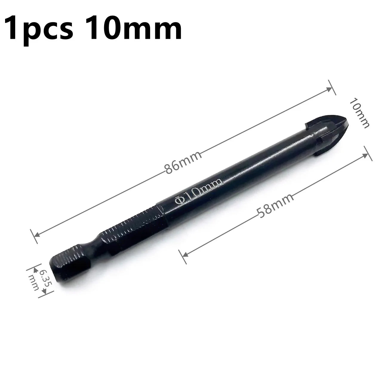 Brocas Hexagonales Cruzadas Profesionales - Abridor de Agujeros para Azulejos, Cerámica y Vidrio