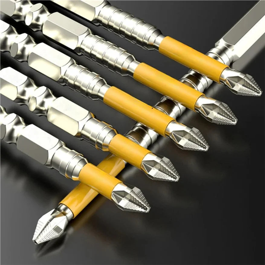 Destornillador Cruzado Profesional Phillips con Puntas Antiresbalantes - Juego de Herramientas Manuales