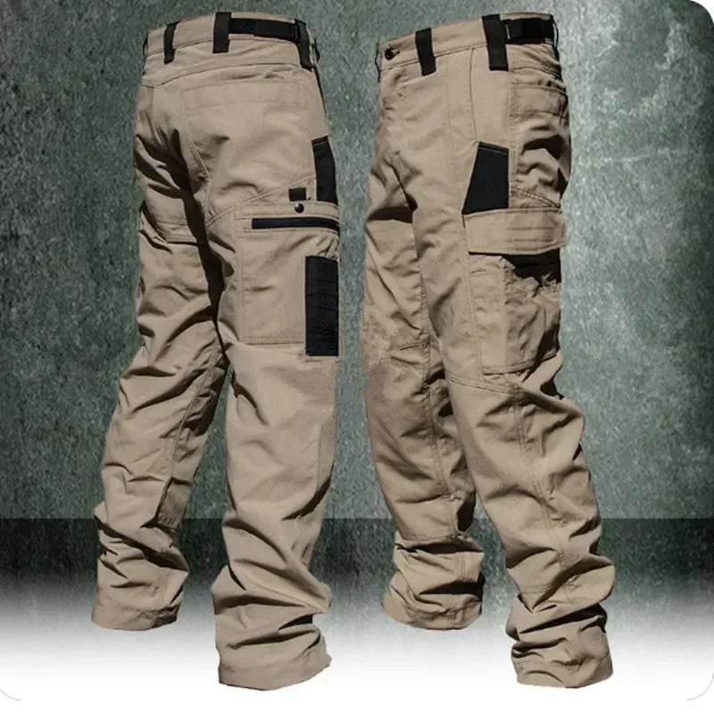 Pantalones Tácticos Cargo Profesionales Khaki X9 - Prenda de Trabajo Resistente Multifuncional