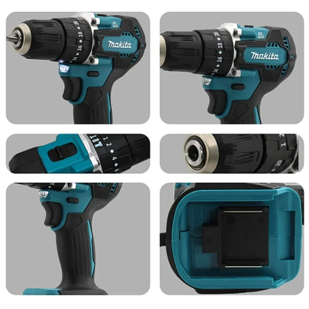Taladro Destornillador Makita DDF487 Inalámbrico - Motor sin Escobillas 18V LXT con Baterías 6.0Ah Incluidas