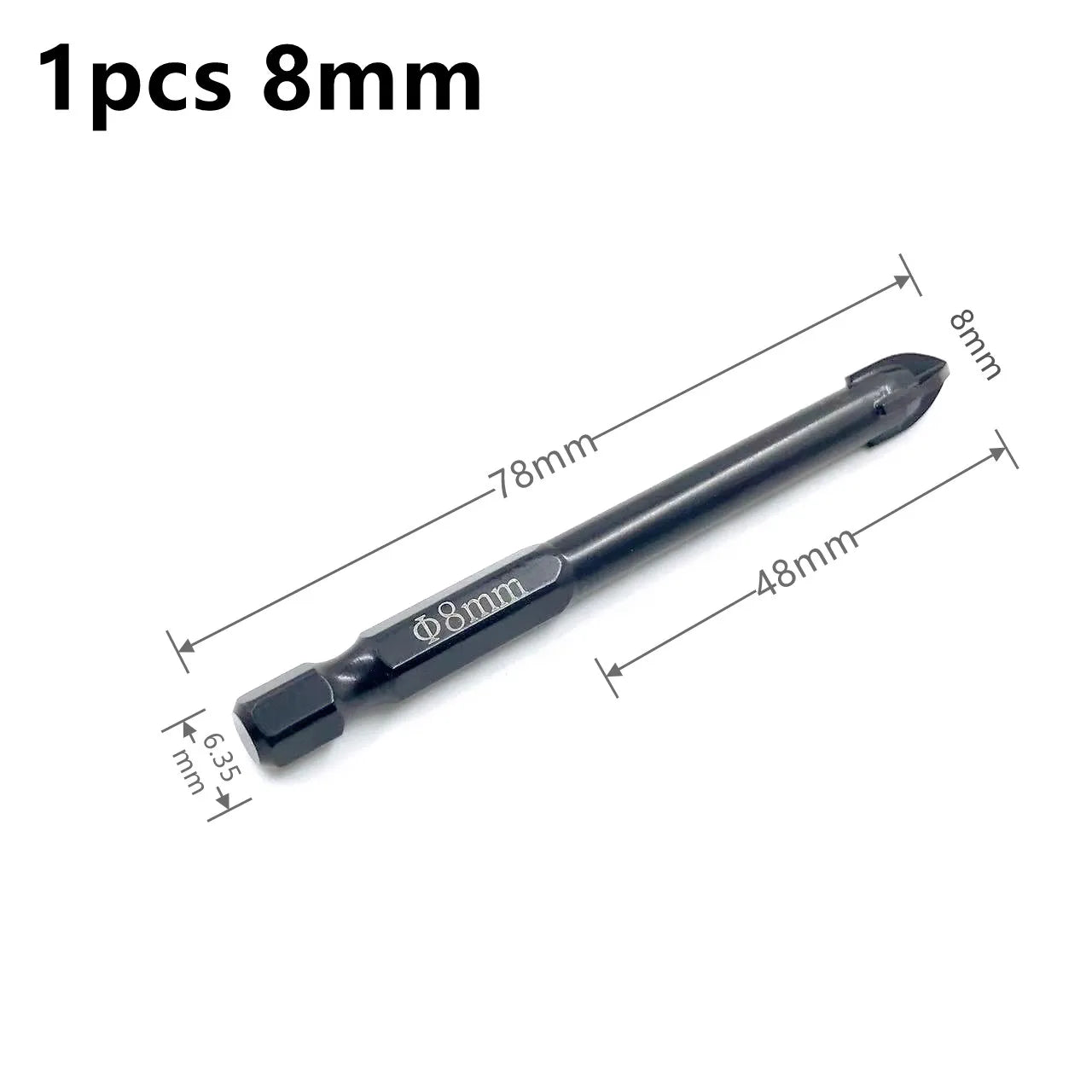 Brocas Hexagonales Cruzadas Profesionales - Abridor de Agujeros para Azulejos, Cerámica y Vidrio