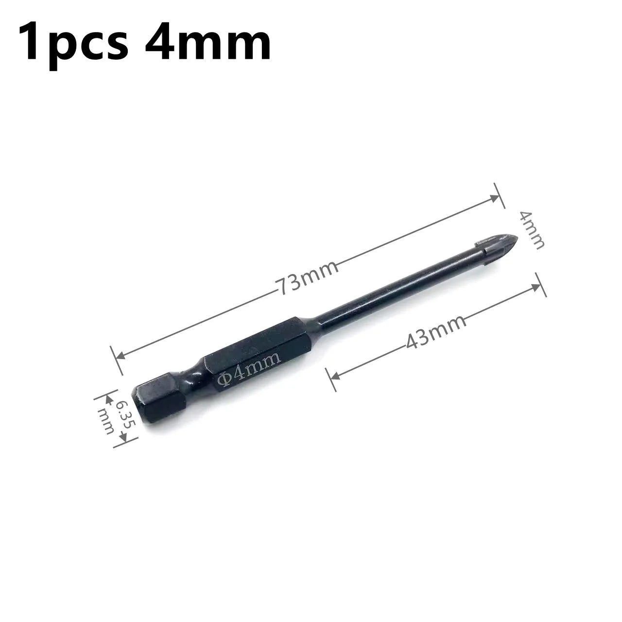 Brocas Hexagonales Cruzadas Profesionales - Abridor de Agujeros para Azulejos, Cerámica y Vidrio