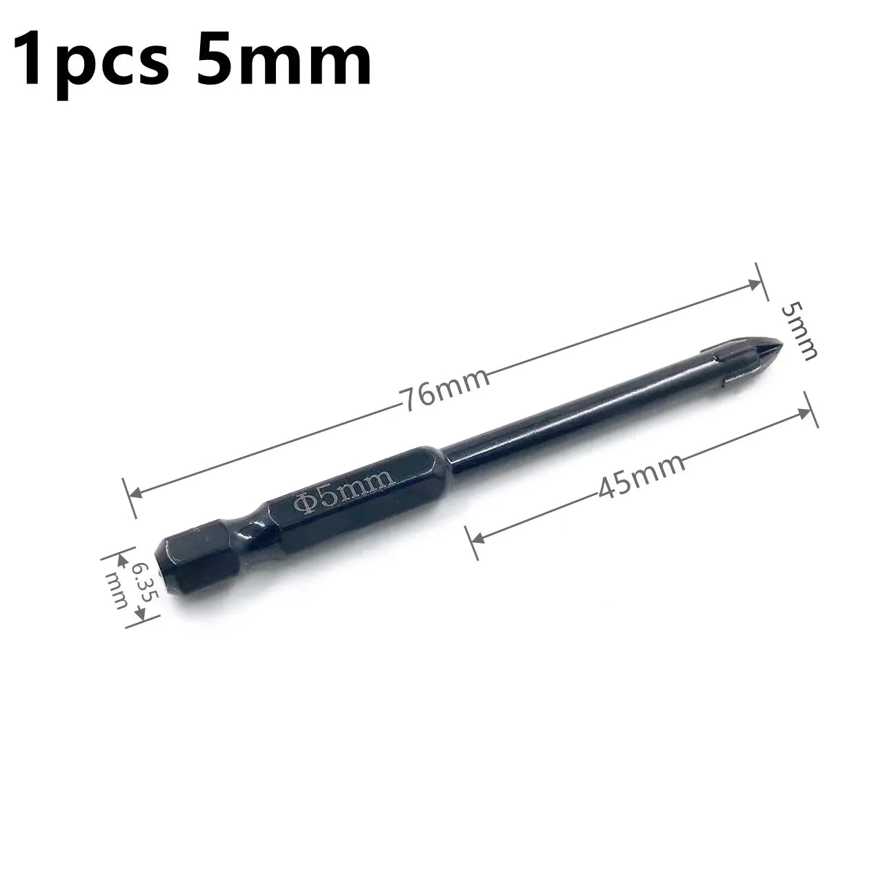 Brocas Hexagonales Cruzadas Profesionales - Abridor de Agujeros para Azulejos, Cerámica y Vidrio