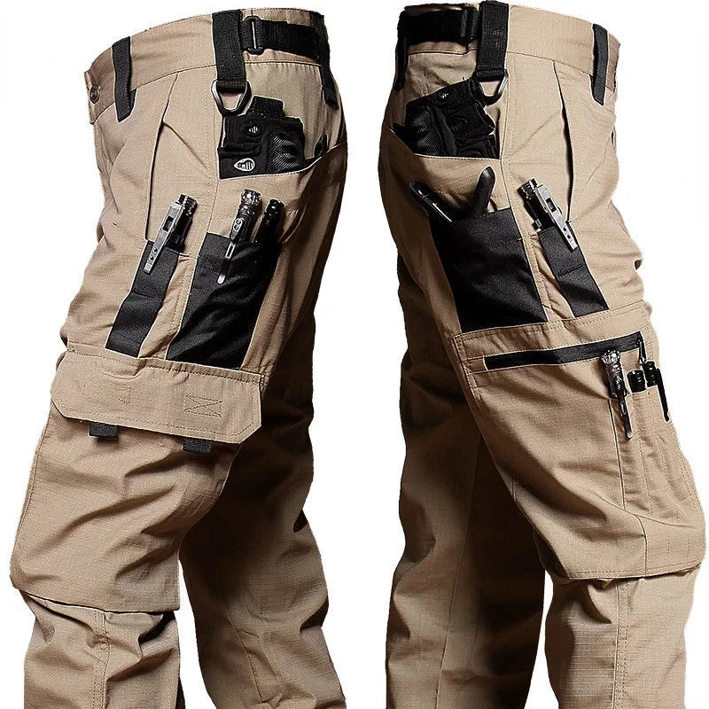 Pantalones Tácticos Cargo Profesionales Khaki X9 - Prenda de Trabajo Resistente Multifuncional