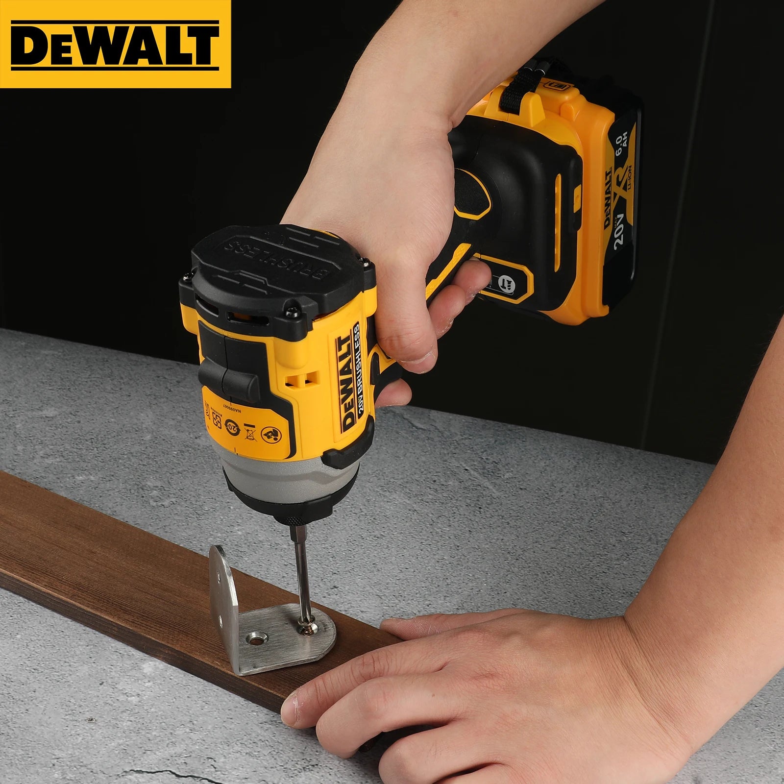 Destornillador de Impacto DeWalt DCF850 Profesional Inalámbrico - Herramienta Compacta 20V XR Bare Machine